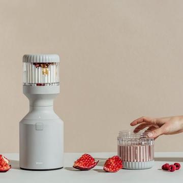 Blender with pomegranate mobile