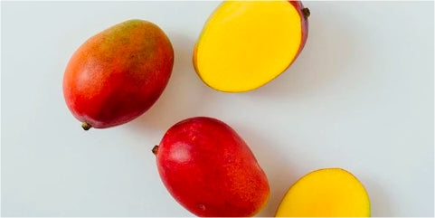 Mangos on table