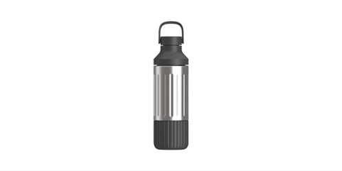 Stainless Steel Hydration Bottle Black desktop